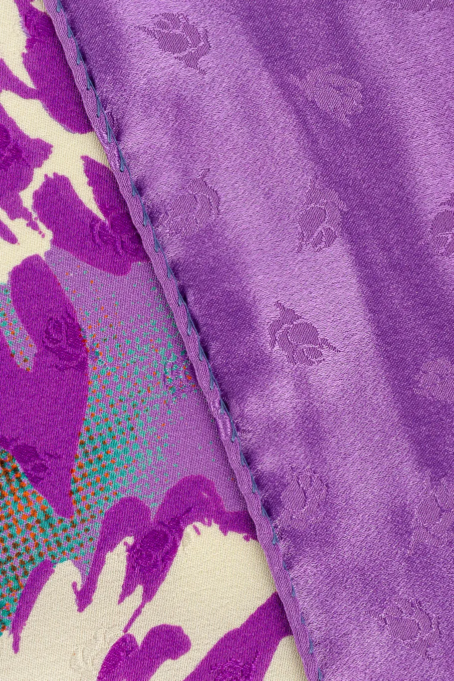 Abstract Floral Silk Scarf
