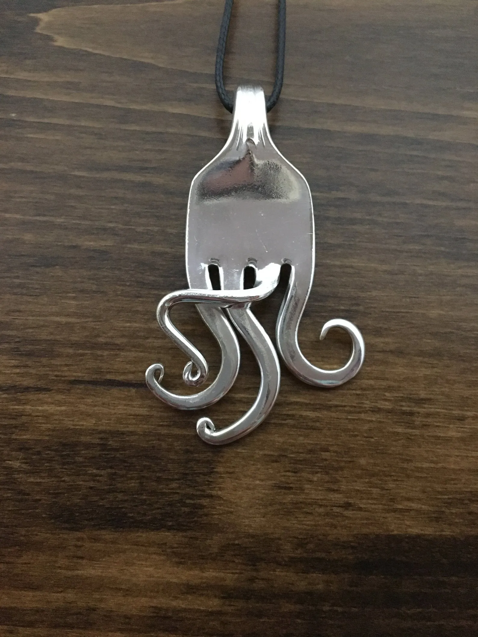 Abstract Fork Necklace