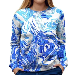 Abstract Liquid Womens Sweatshirt