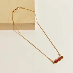 Abstract Necklace in Hibiscus