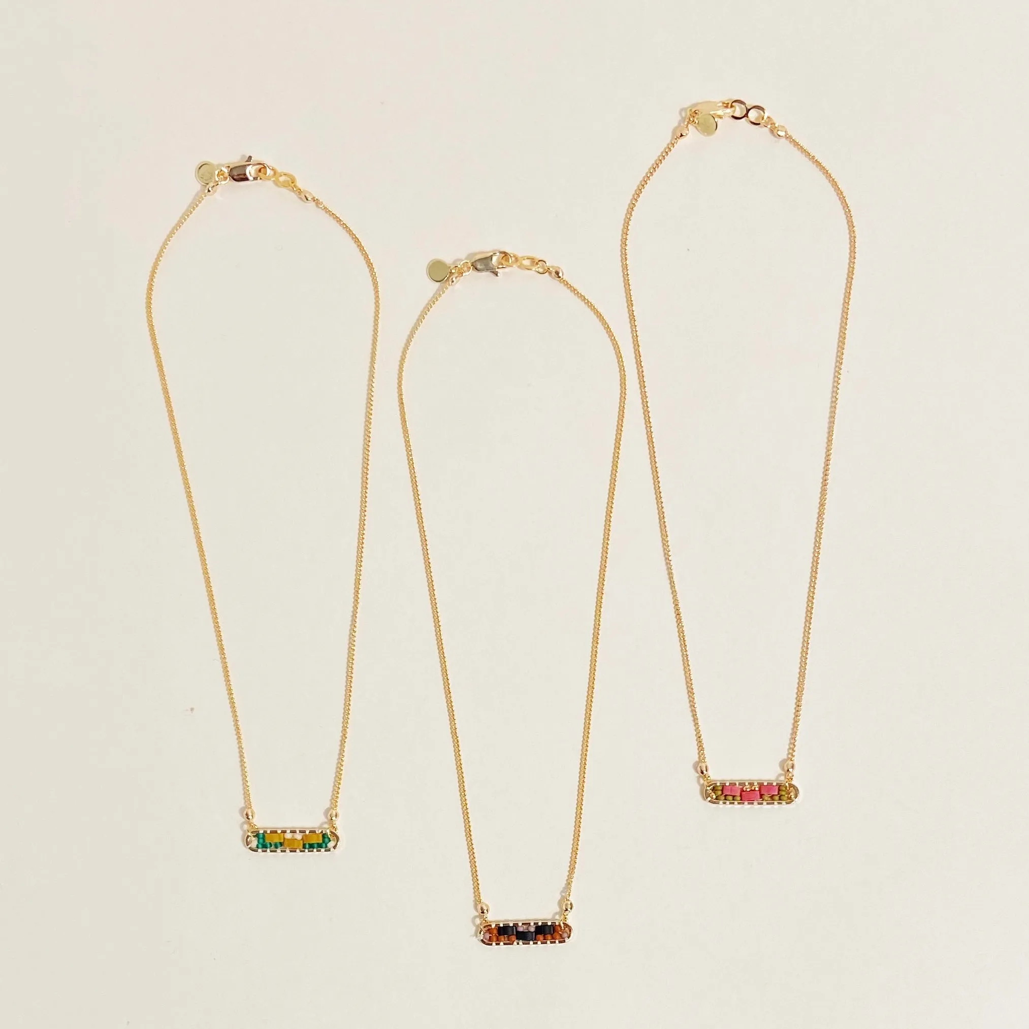 Abstract Necklace in Hibiscus