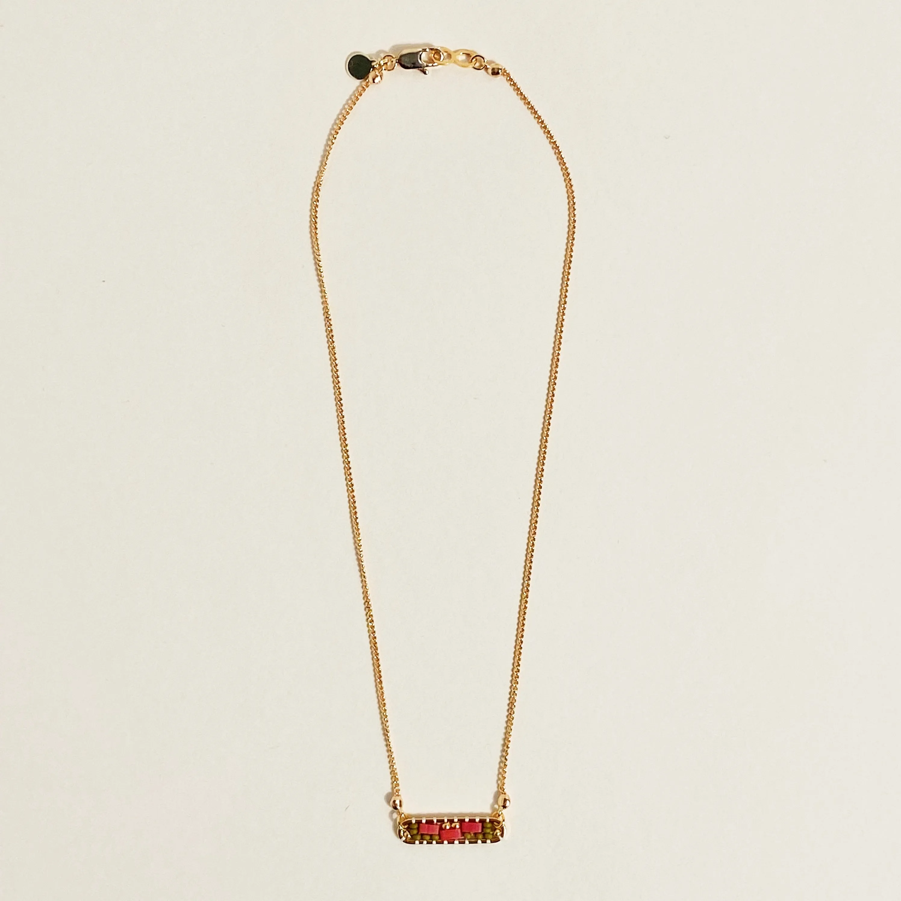Abstract Necklace in Hibiscus