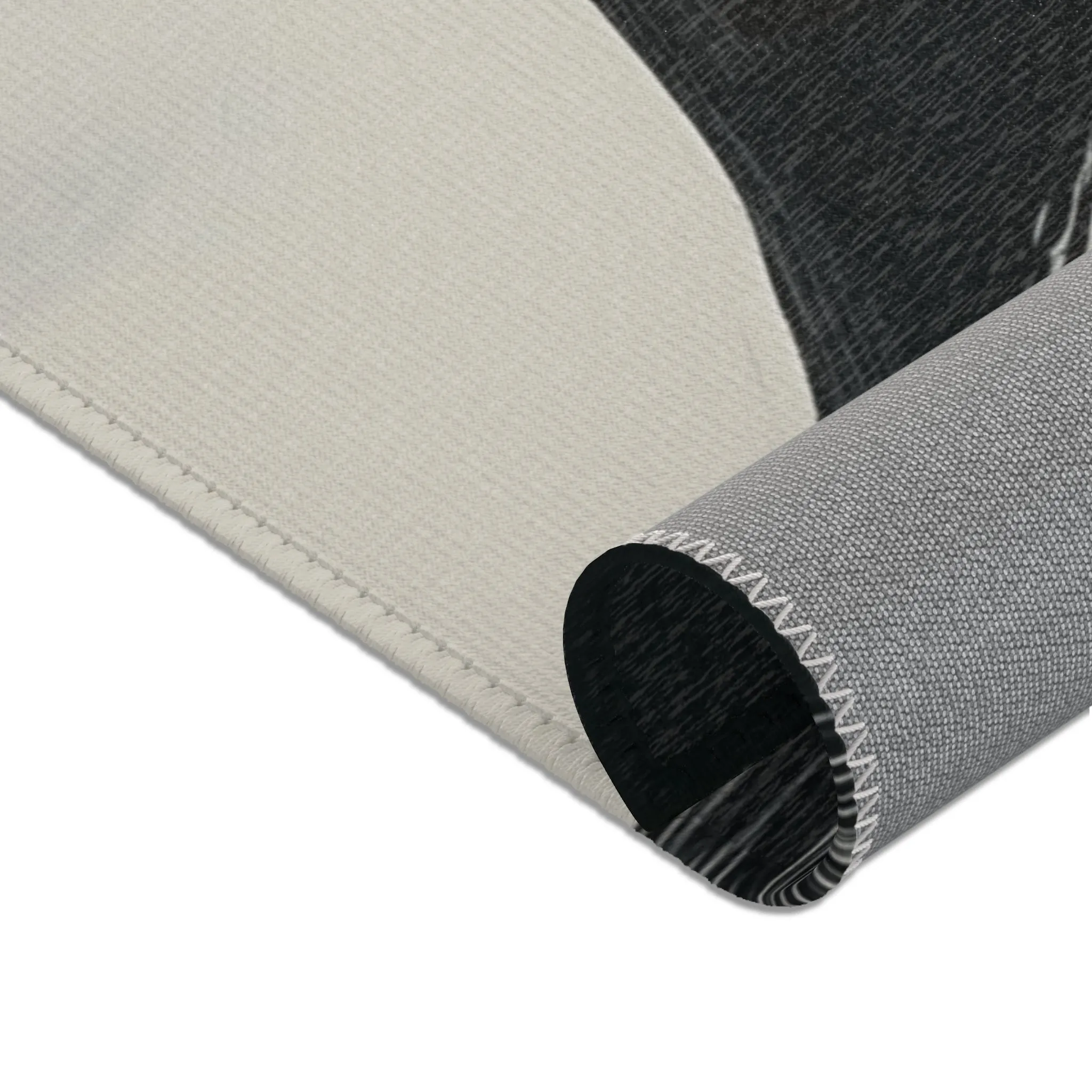Abstract Noir Striped Elegance Rug