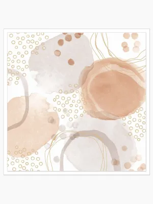 Abstract Pebble Napkins - Amber