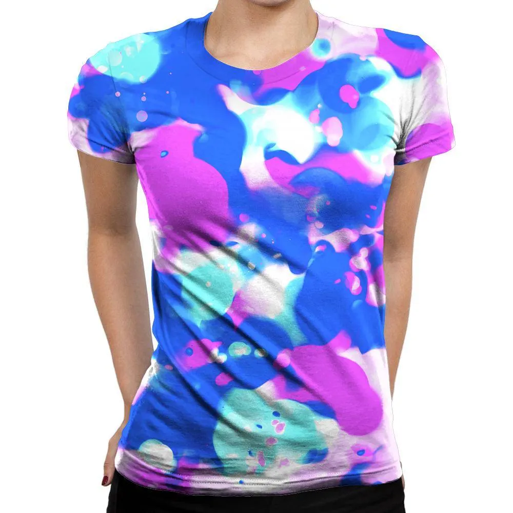 Abstract Splatter Womens T-Shirt