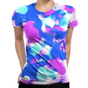 Abstract Splatter Womens T-Shirt