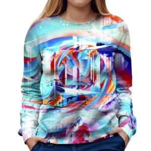 Abstract Square Womens Sweatshirt