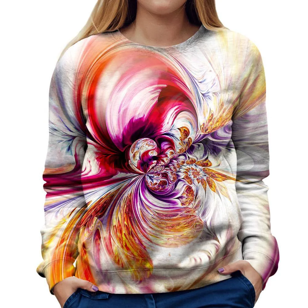 Abstract Waves Womens Sweatshirt
