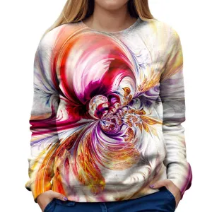 Abstract Waves Womens Sweatshirt