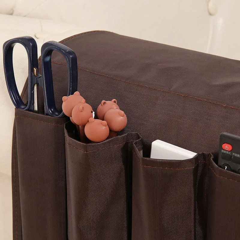 Adjustable Armrest Organizer Caddy With Tray