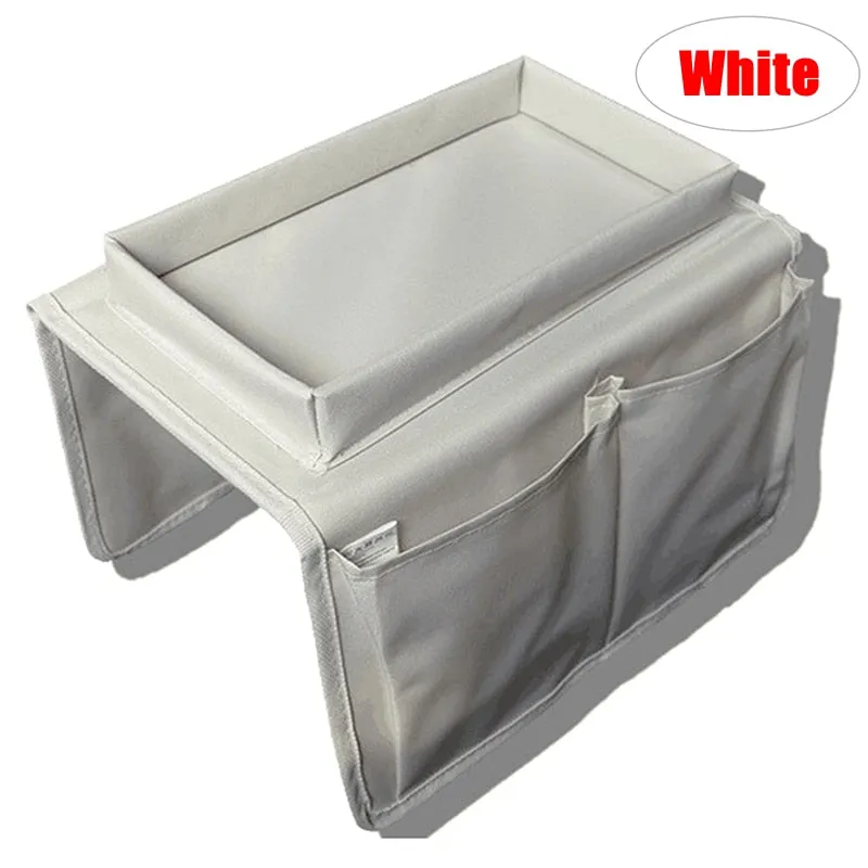 Adjustable Armrest Organizer Caddy With Tray
