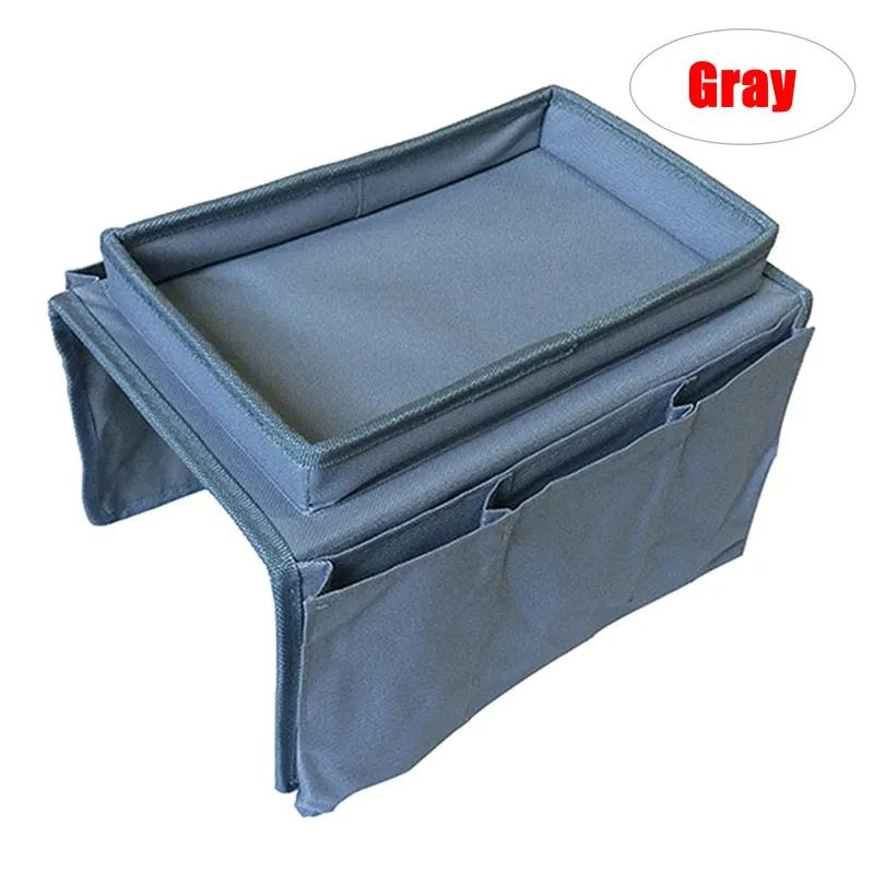Adjustable Armrest Organizer Caddy With Tray