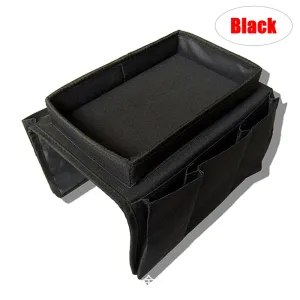 Adjustable Armrest Organizer Caddy With Tray