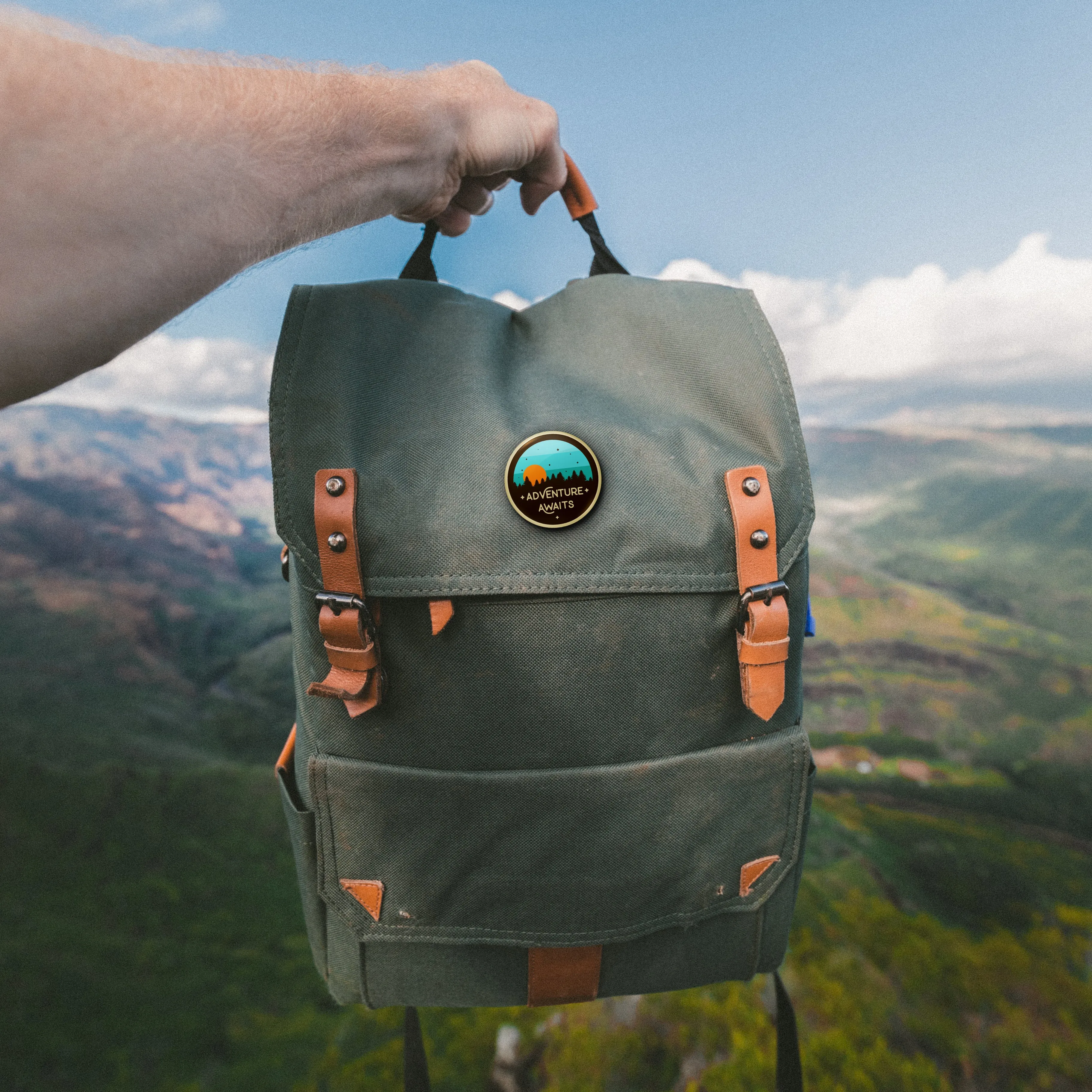 Adventure Awaits Button