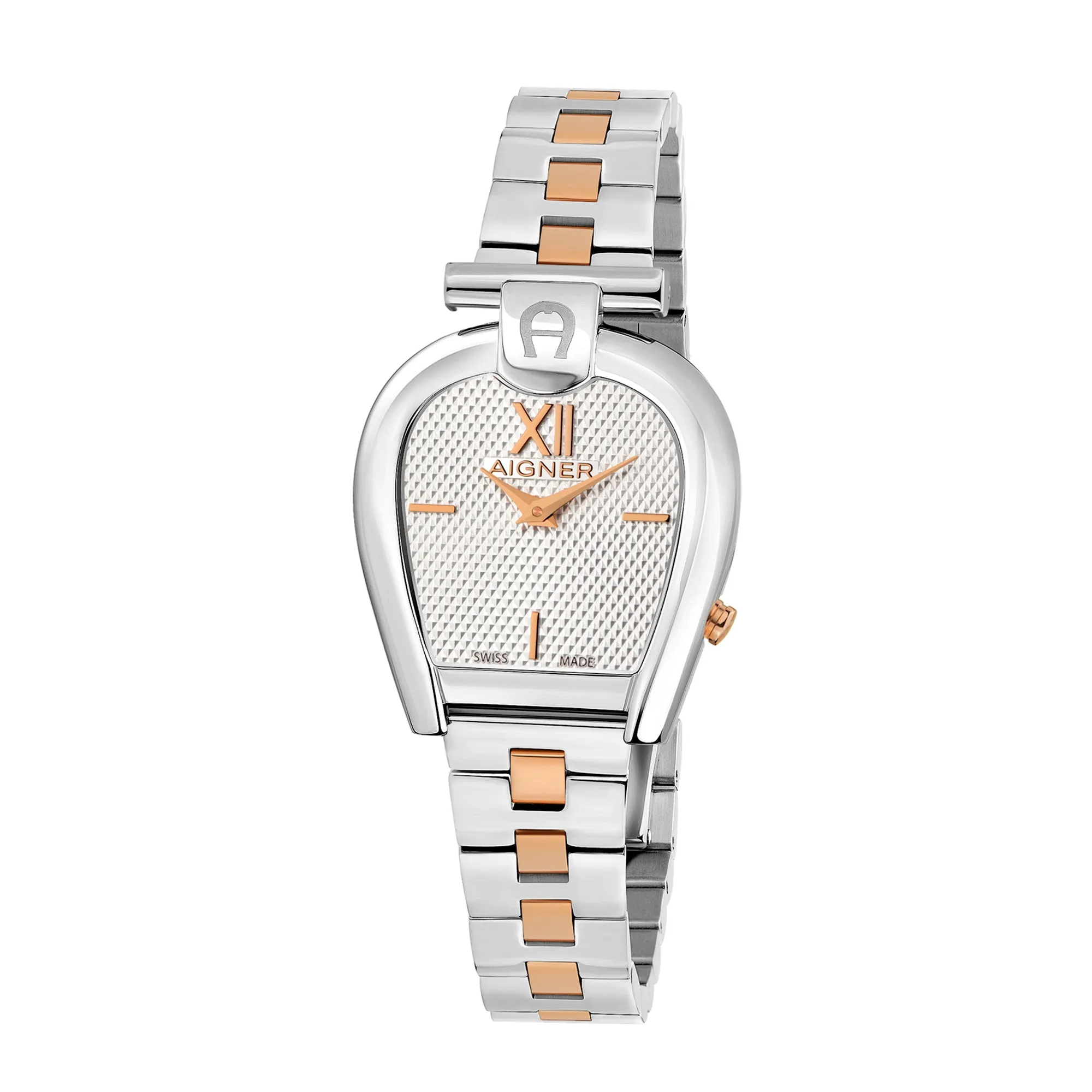 Aigner Women's Stainless Steel Case Bracelet Silver White Dial Watch