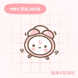 Alarm Clock Planner Sticker