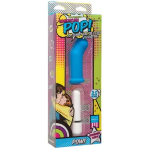 American Pop! - Pow! 10 Function Silicone Vibrator -  Blue
