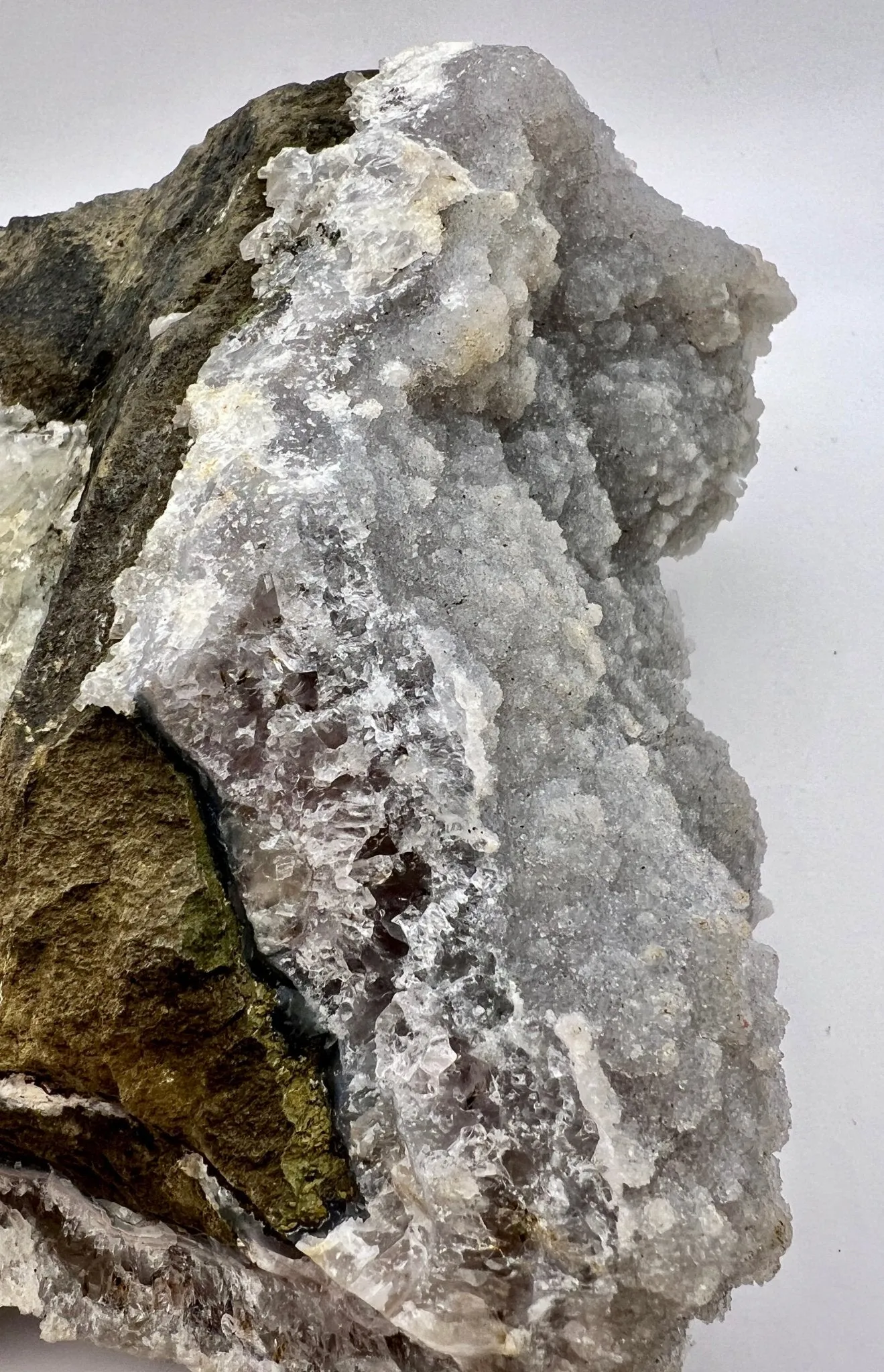 Amethyst and White Calcite - Large