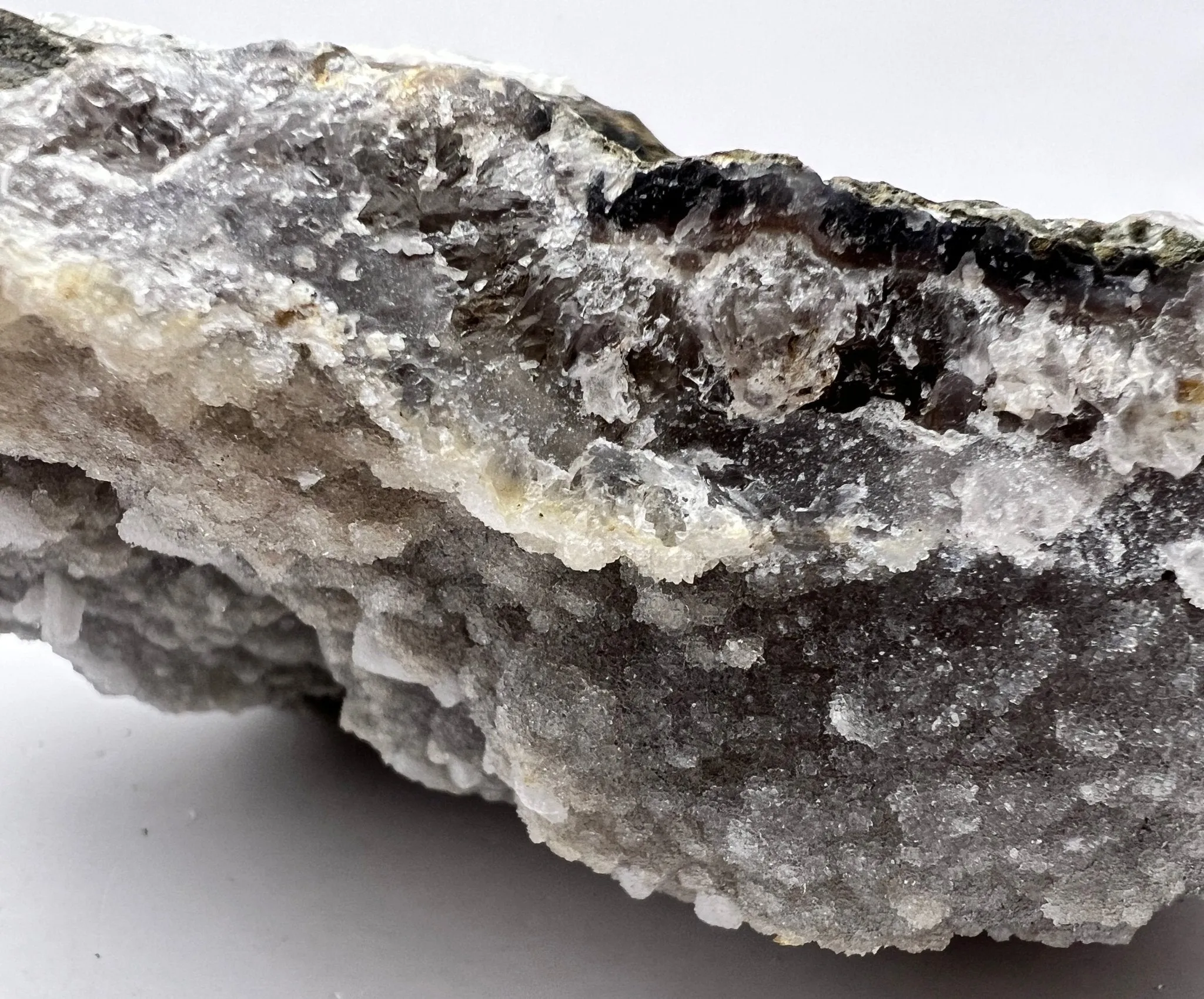 Amethyst and White Calcite - Large