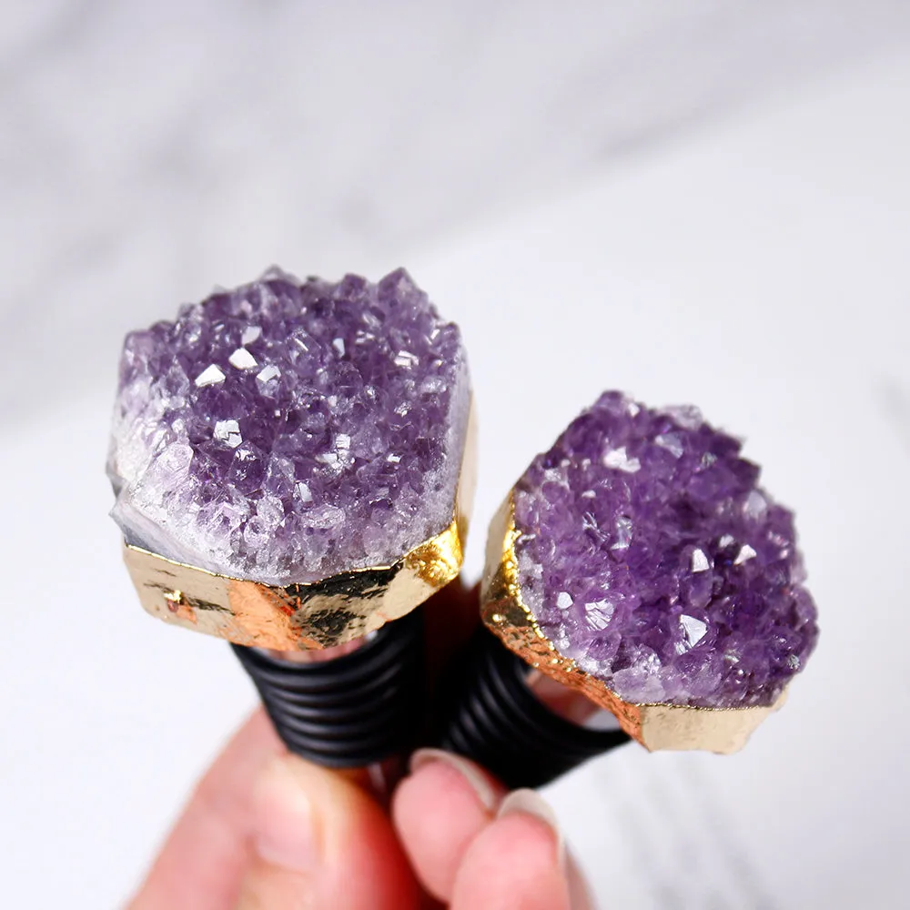 Amethyst Crystal Wine Stopper