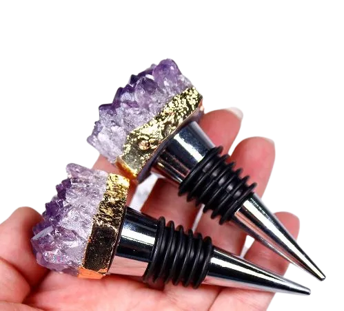 Amethyst Crystal Wine Stopper