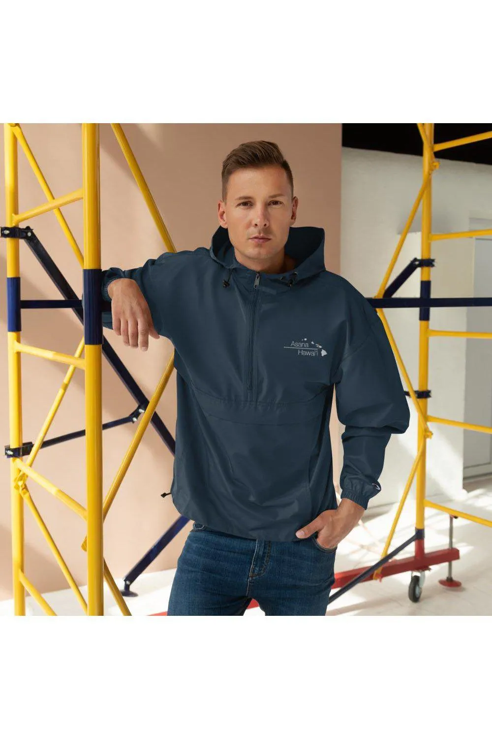 Asana Hawai'i Embroidered Champion Packable Jacket