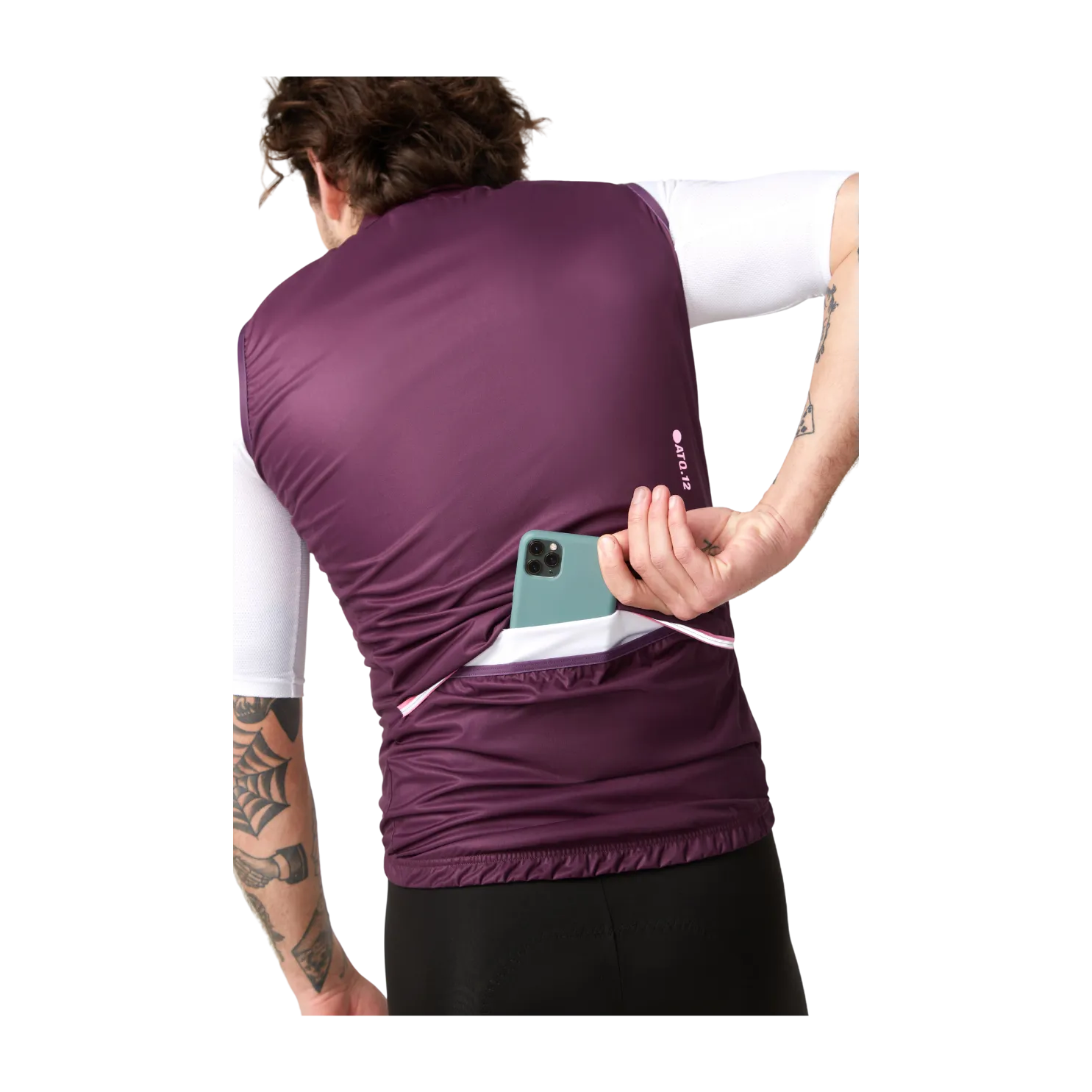 Attaquer Race Rain Softshell Gilet - Burgundy