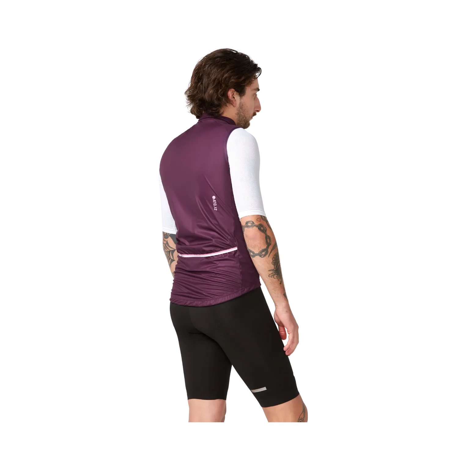 Attaquer Race Rain Softshell Gilet - Burgundy