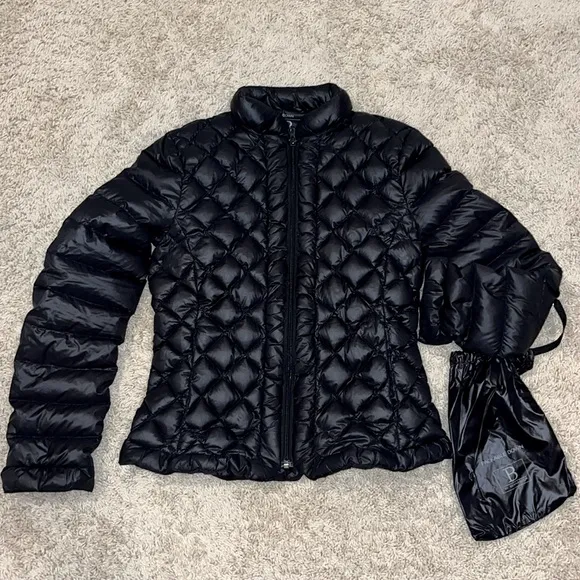 B by Bernardo Stylish Black Packable Down Puffer Jacket 🖤