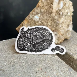Baby Bunny with Poops Sticker