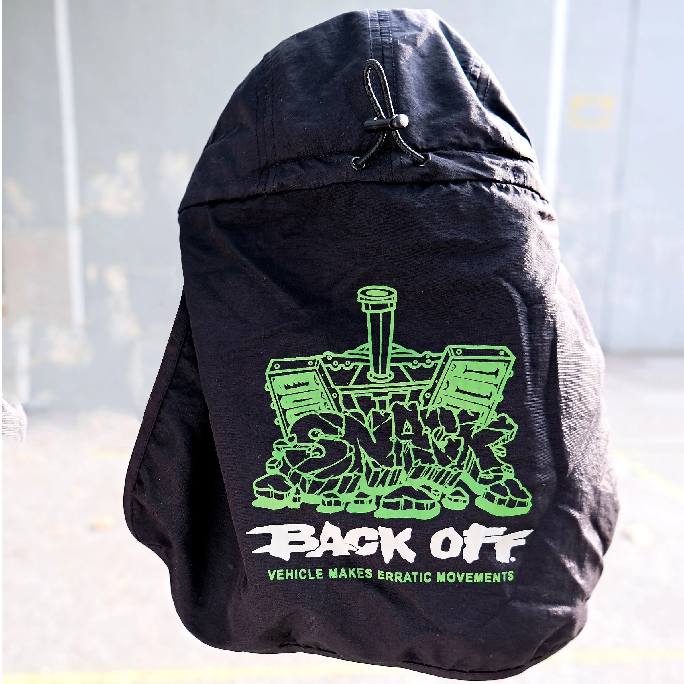 BACK OFF NECKFLAP HAT