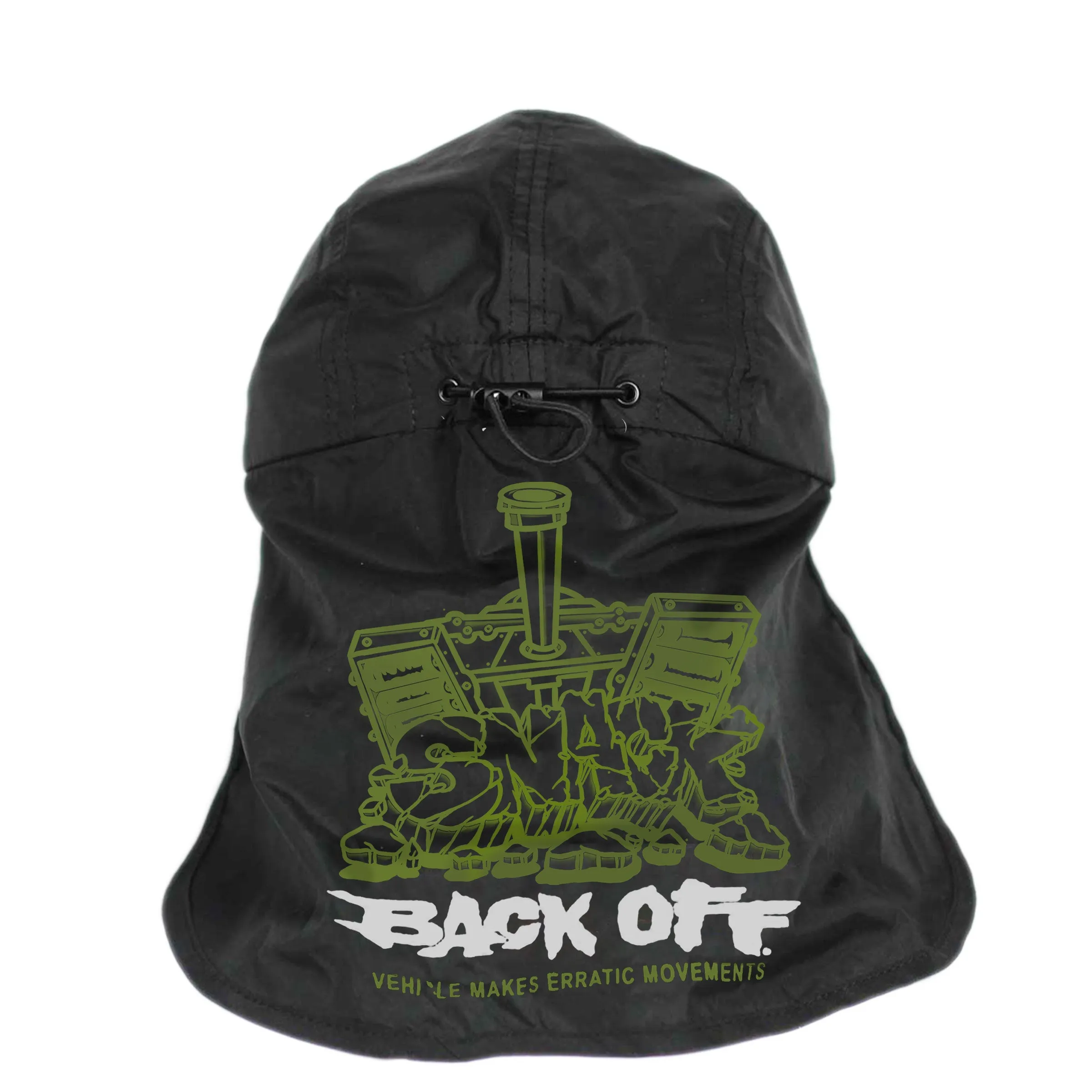 BACK OFF NECKFLAP HAT
