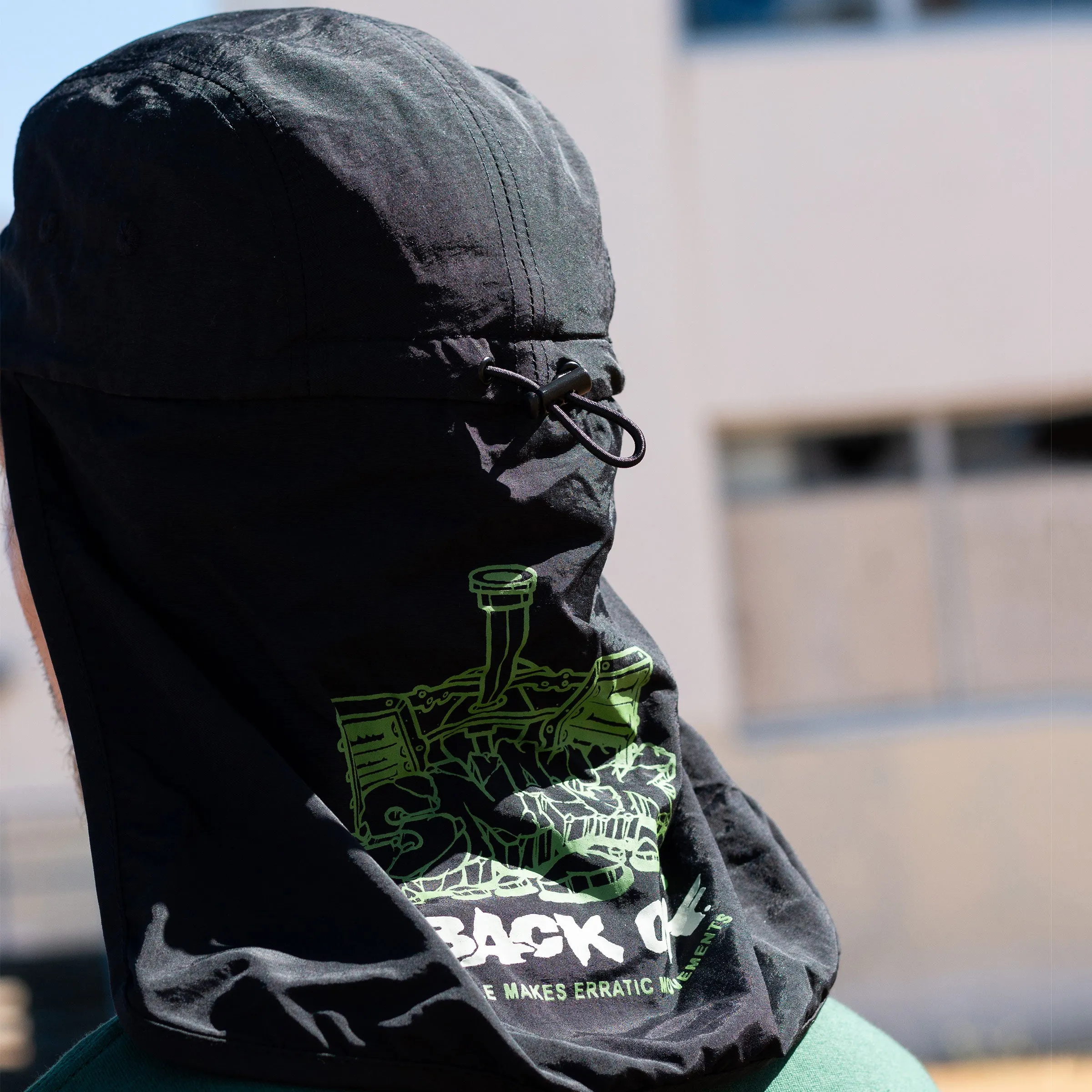 BACK OFF NECKFLAP HAT