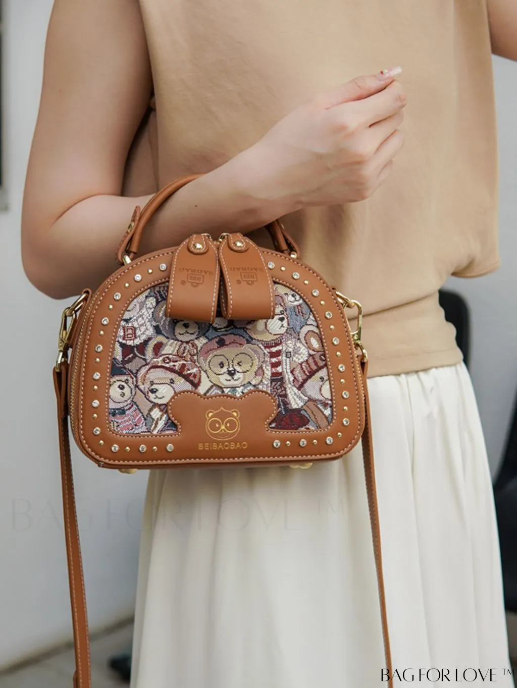 BagForLove - Versatile Bear-shaped Cartoon Box Bag: Fashionable and Functional Handbag