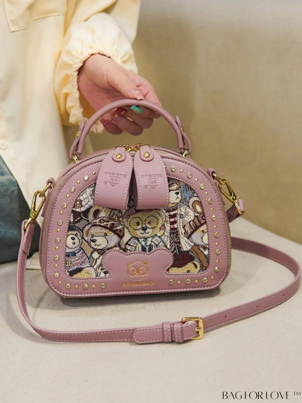 BagForLove - Versatile Bear-shaped Cartoon Box Bag: Fashionable and Functional Handbag