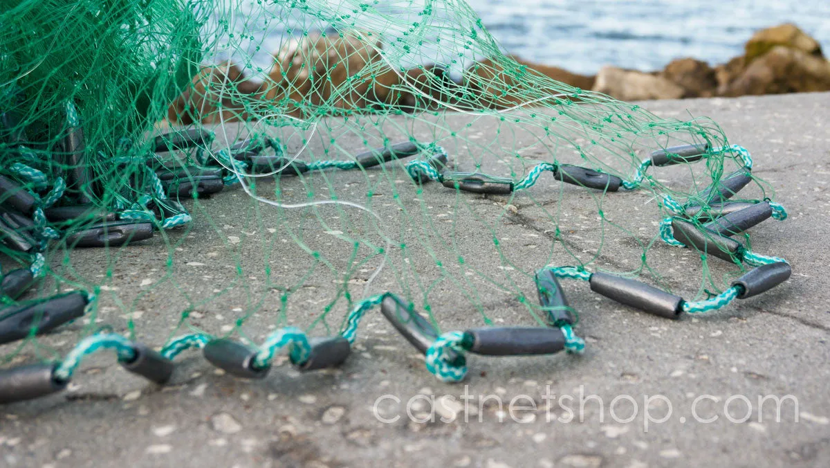 Bait Buster Mullet Cast Nets CML-MB8, 8 ft. Radius, 1-1/4" Sq. Mesh