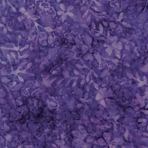 Bali Palettes Rainbow Batiks Floral Sprigs Violet