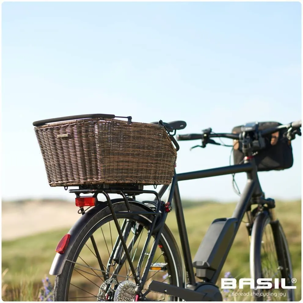 Basil Cento-Rattan Look Multi System Rear Basket