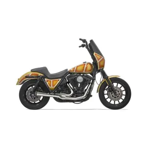 Bassani - Road Rage 2 into 1 Short Exhaust - 1984-2000 FXR - Chrome