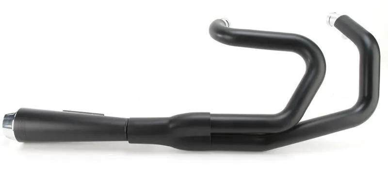 Bassani - Road Rage 2-Into-1 Short Exhaust - 2004-2013 Sportster XL - Black