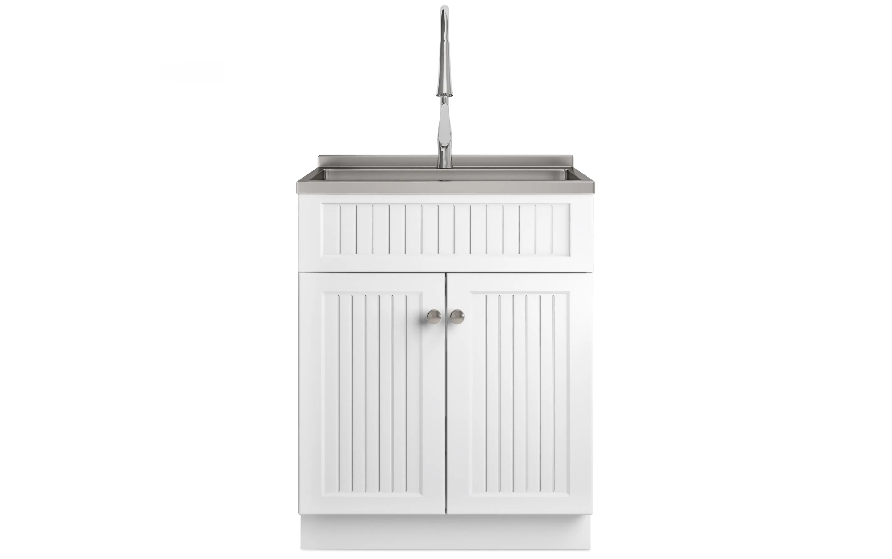 Beckham All-In-One 28 inch Laundry Utility Sink and Cabinet