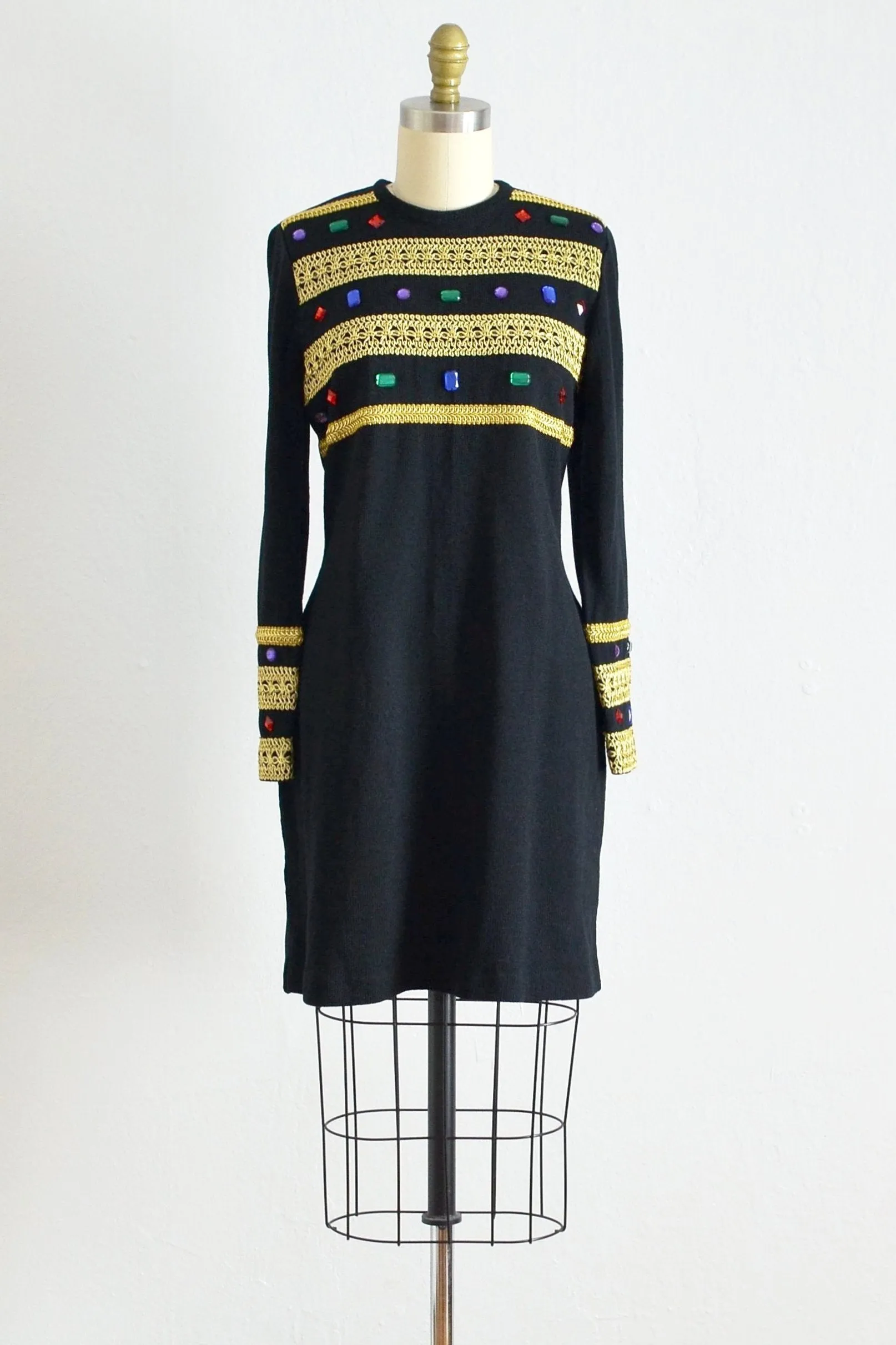 Bejeweled Band Knit Dress