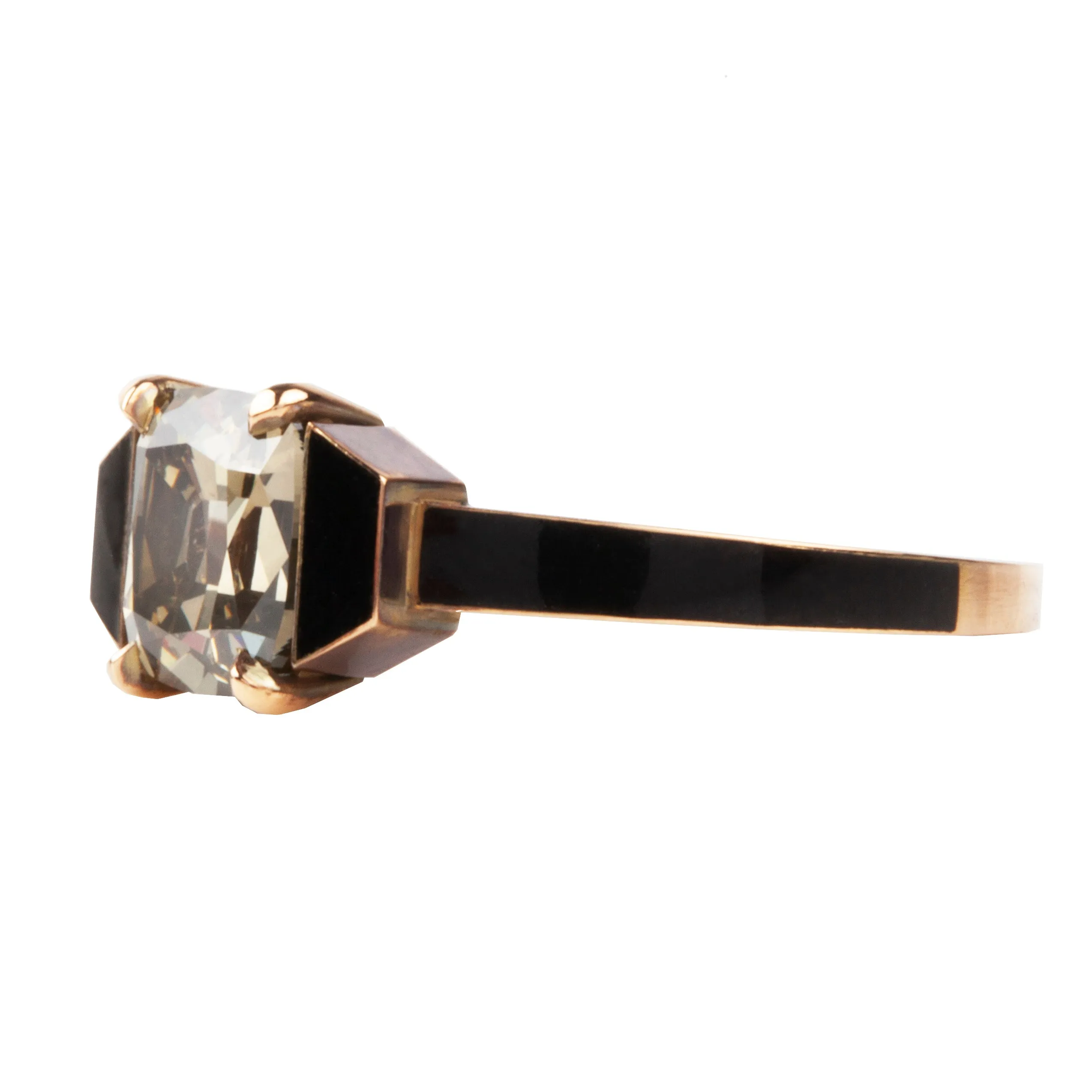 Bell & Bird Colored Diamond Ring