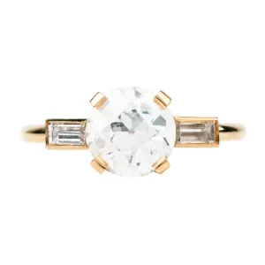 Bell & Bird Old European Cut Diamond and Baguette Ring