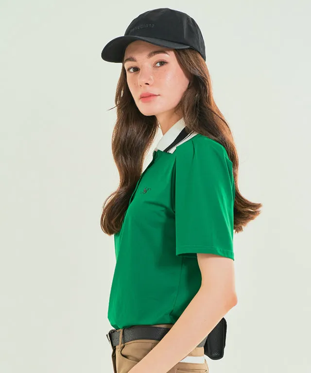 BENECIA 12 Knit Functional Pique T-Shirt - Green