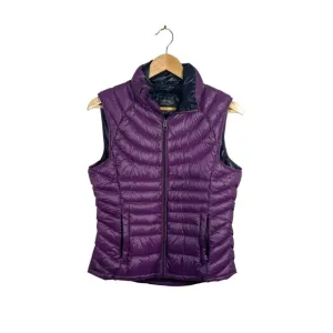 Bernardo Women’s Goose Down Packable Puffer Vest in Purple Size S