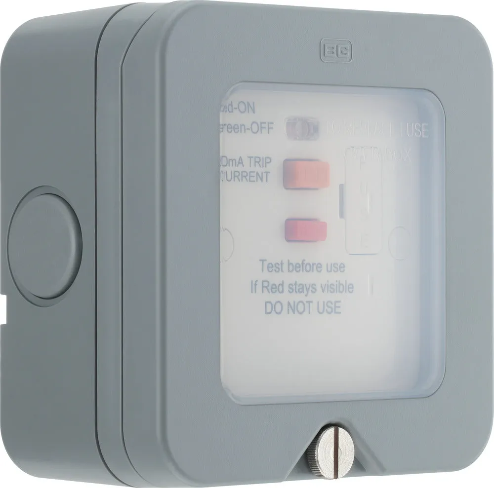 BG WP55ARCD-02 Weatherproof Nexus Storm 13A Type A RCD Protection (Latching)