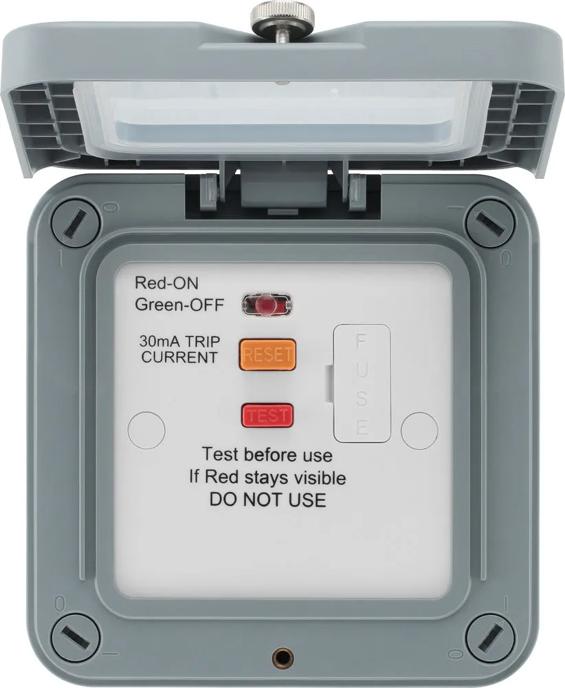 BG WP55ARCD-02 Weatherproof Nexus Storm 13A Type A RCD Protection (Latching)