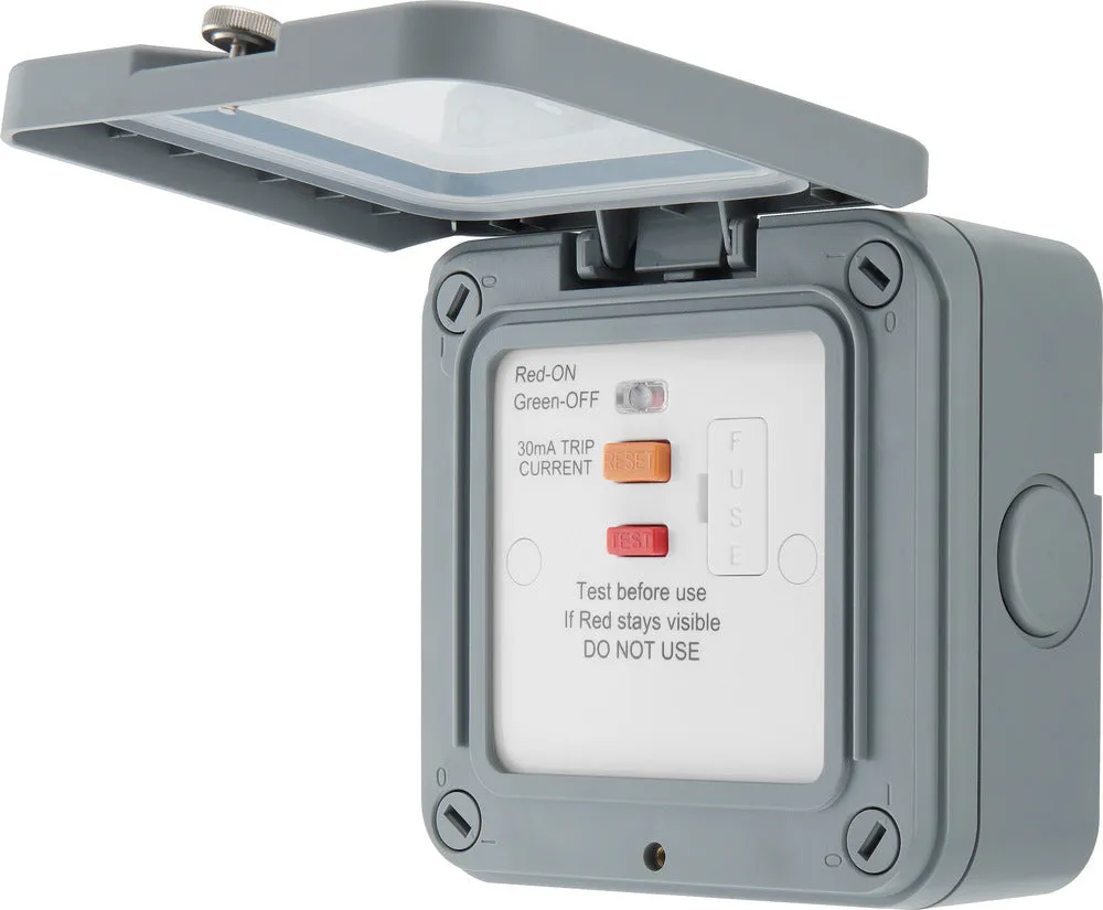 BG WP55ARCD-02 Weatherproof Nexus Storm 13A Type A RCD Protection (Latching)