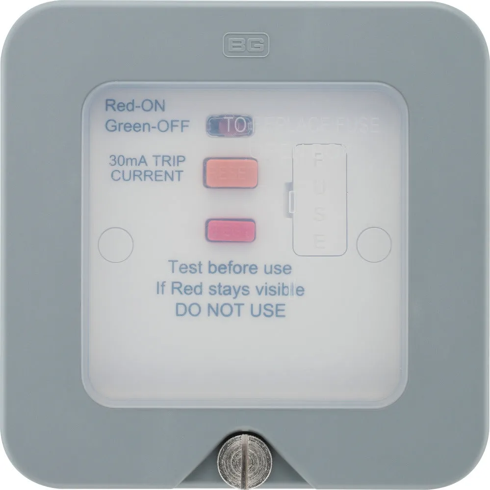 BG WP55ARCD-02 Weatherproof Nexus Storm 13A Type A RCD Protection (Latching)